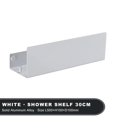 Aluminium Wandplank Badkamer - Moderne Organizer met Schroefbevestiging
