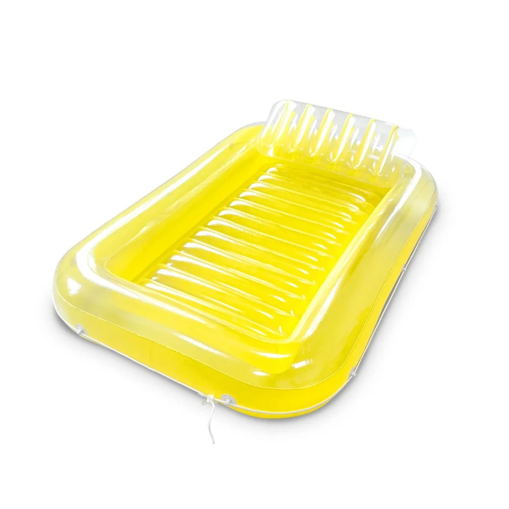 LoungeFloat Luxe Opblaasligbed met Hoofdkussen en Bekerhouders