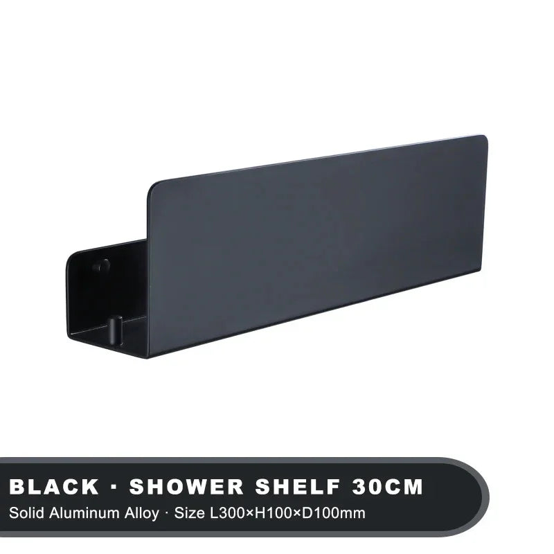 Aluminium Wandplank Badkamer - Moderne Organizer met Schroefbevestiging