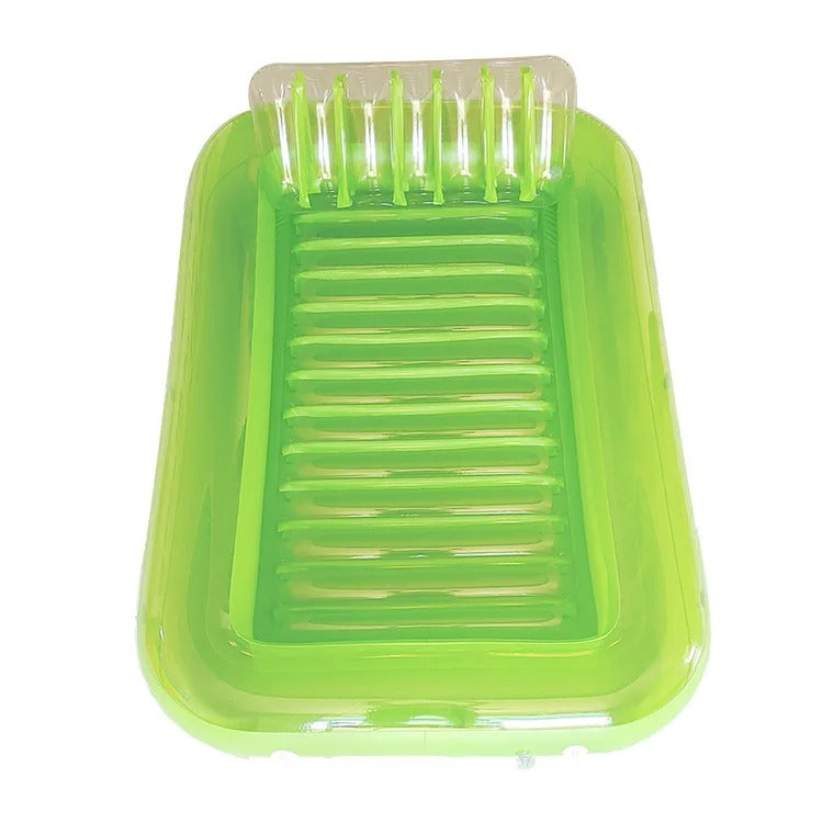 LoungeFloat Luxe Opblaasligbed met Hoofdkussen en Bekerhouders