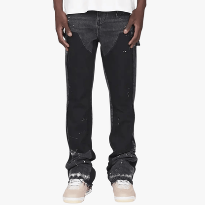 UrbanVibe Spijkerbroek – Relaxed Fit met Verfvlekken en Streetlook