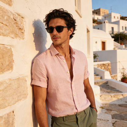Zomeroverhemd Korte Mouw Luchtig - Casual Comfort