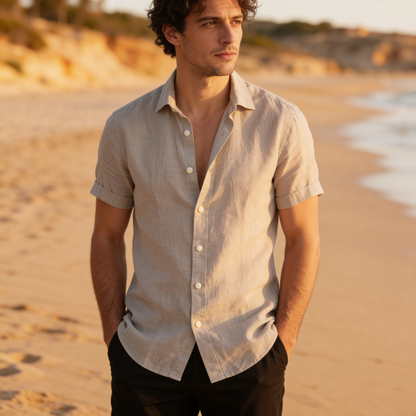 Zomeroverhemd Korte Mouw Luchtig - Casual Comfort