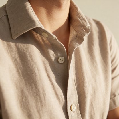 Zomeroverhemd Korte Mouw Luchtig - Casual Comfort