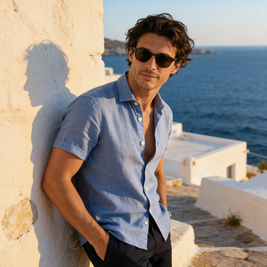Zomeroverhemd Korte Mouw Luchtig - Casual Comfort
