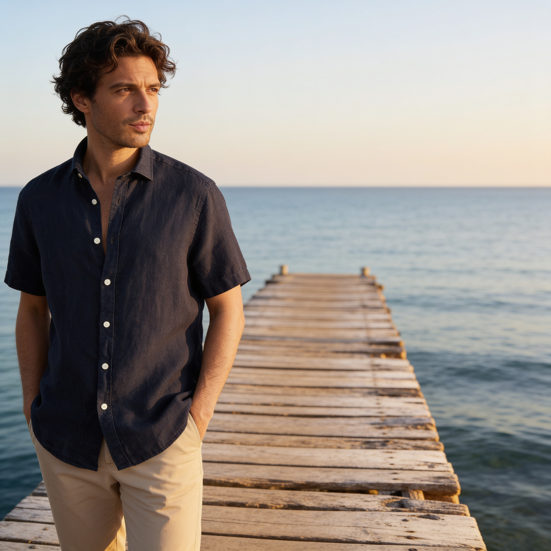 Zomeroverhemd Korte Mouw Luchtig - Casual Comfort