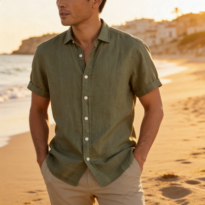 Zomeroverhemd Korte Mouw Luchtig - Casual Comfort