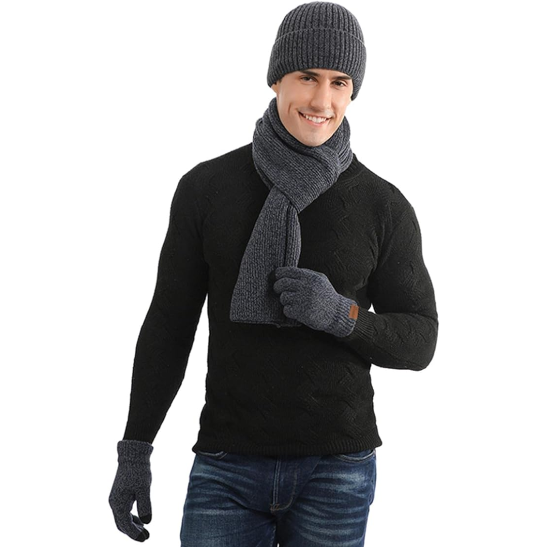Heren Wintermuts & Handschoenen Set - Victor