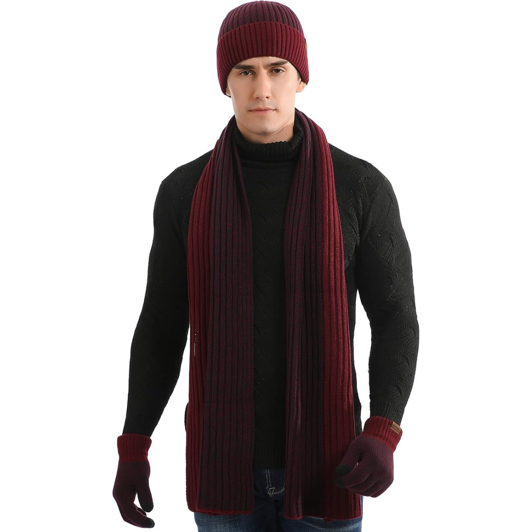 Heren Wintermuts & Handschoenen Set - Victor