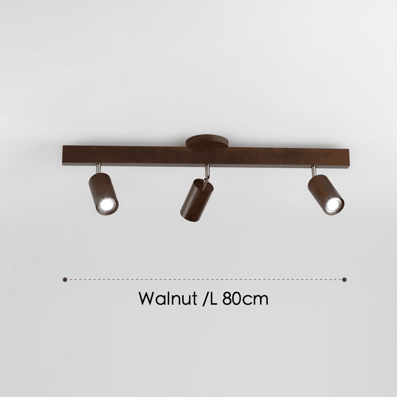 Houten Plafondlamp Verstelbaar met Warm Licht en Minimalistisch Design