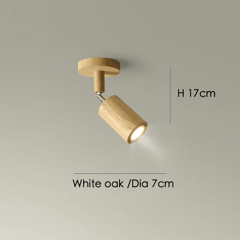 Houten Plafondlamp Verstelbaar met Warm Licht en Minimalistisch Design