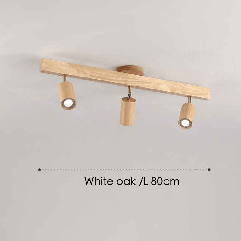 Houten Plafondlamp Verstelbaar met Warm Licht en Minimalistisch Design