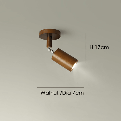 Houten Plafondlamp Verstelbaar met Warm Licht en Minimalistisch Design