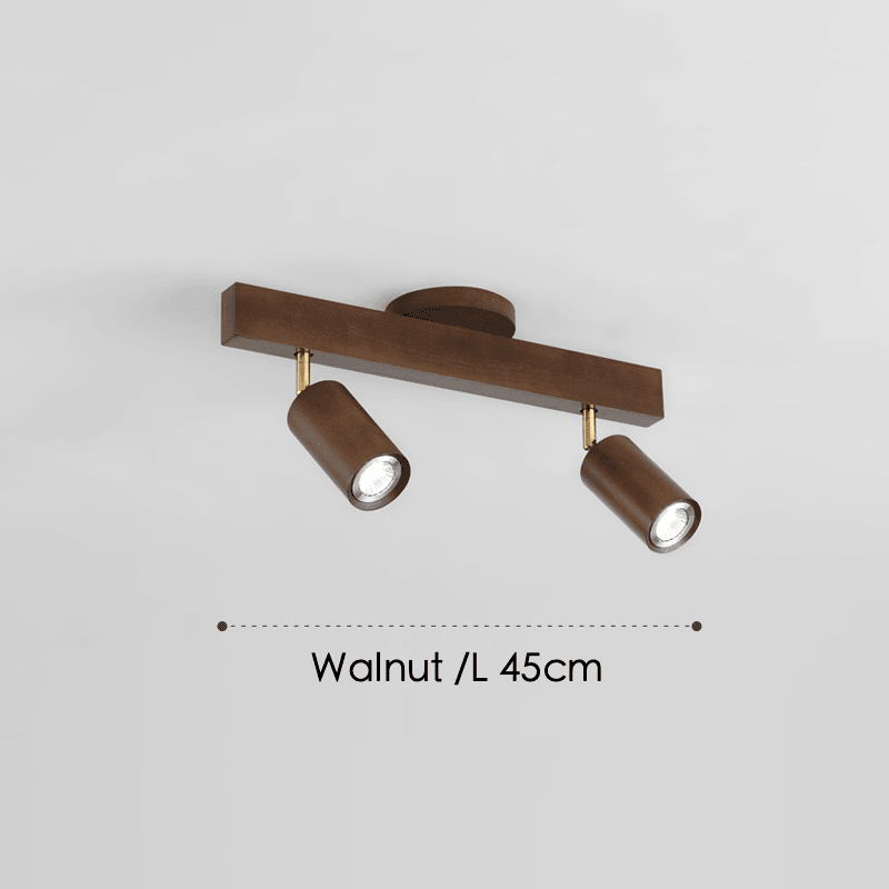 Houten Plafondlamp Verstelbaar met Warm Licht en Minimalistisch Design