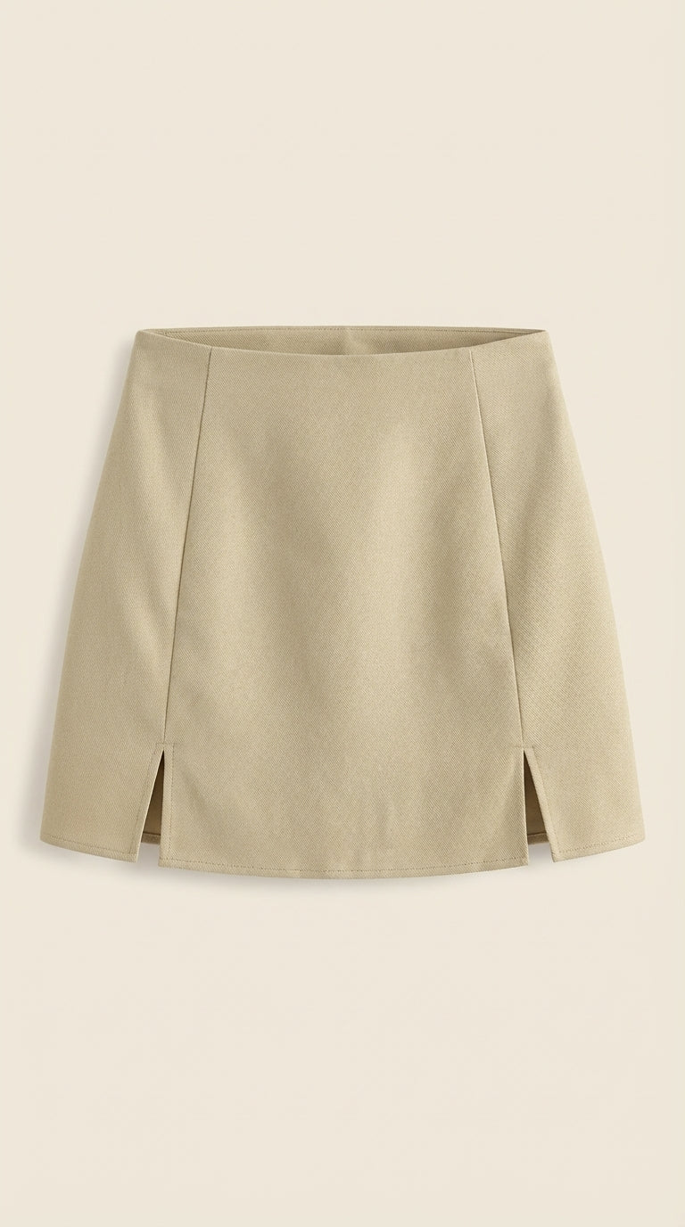 Zijspleet Minirok High Waist Dames Zomer Casual