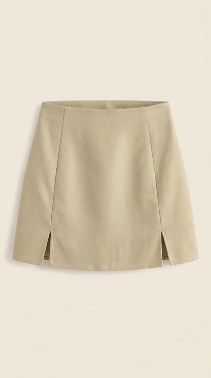 Zijspleet Minirok High Waist Dames Zomer Casual
