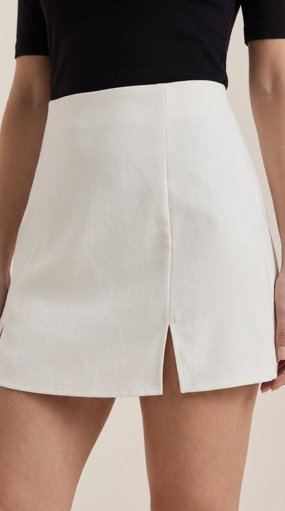 Zijspleet Minirok High Waist Dames Zomer Casual