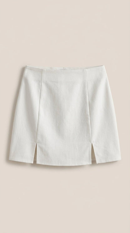 Zijspleet Minirok High Waist Dames Zomer Casual