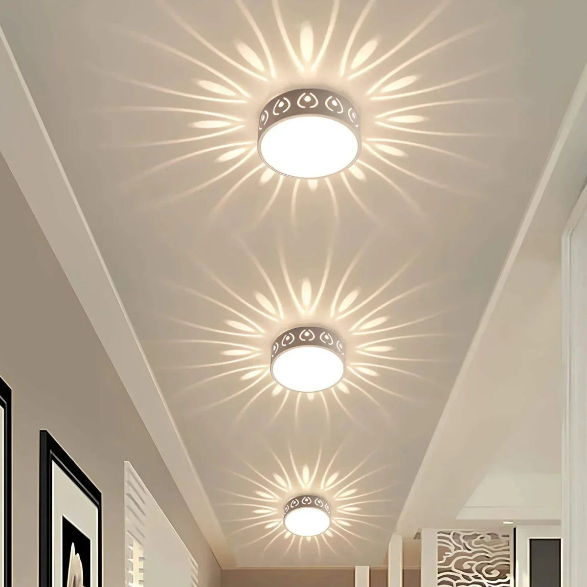 Kristal Elegance Plafondlamp - Modern Design voor Hal, Ingang en Balkon