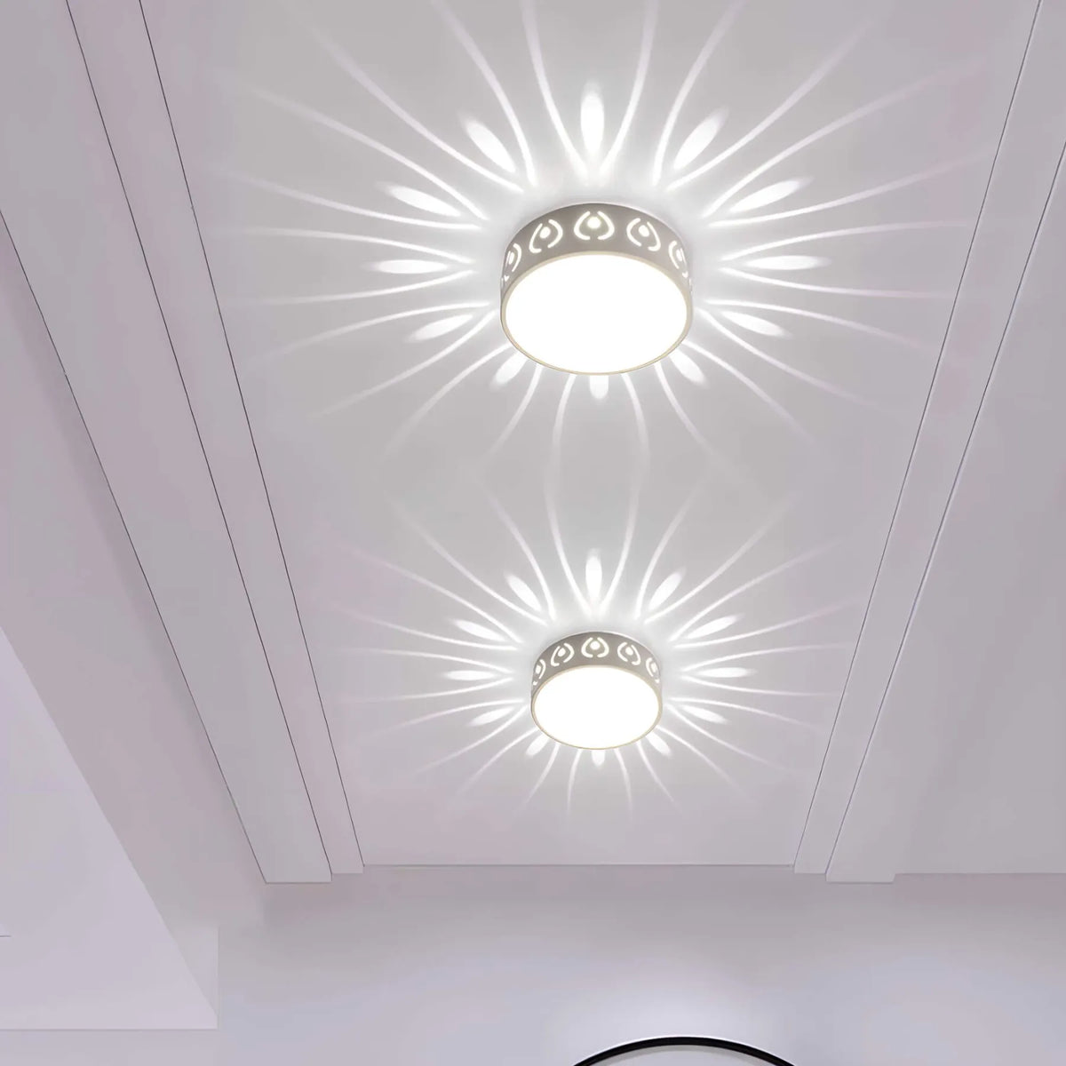 Kristal Elegance Plafondlamp - Modern Design voor Hal, Ingang en Balkon