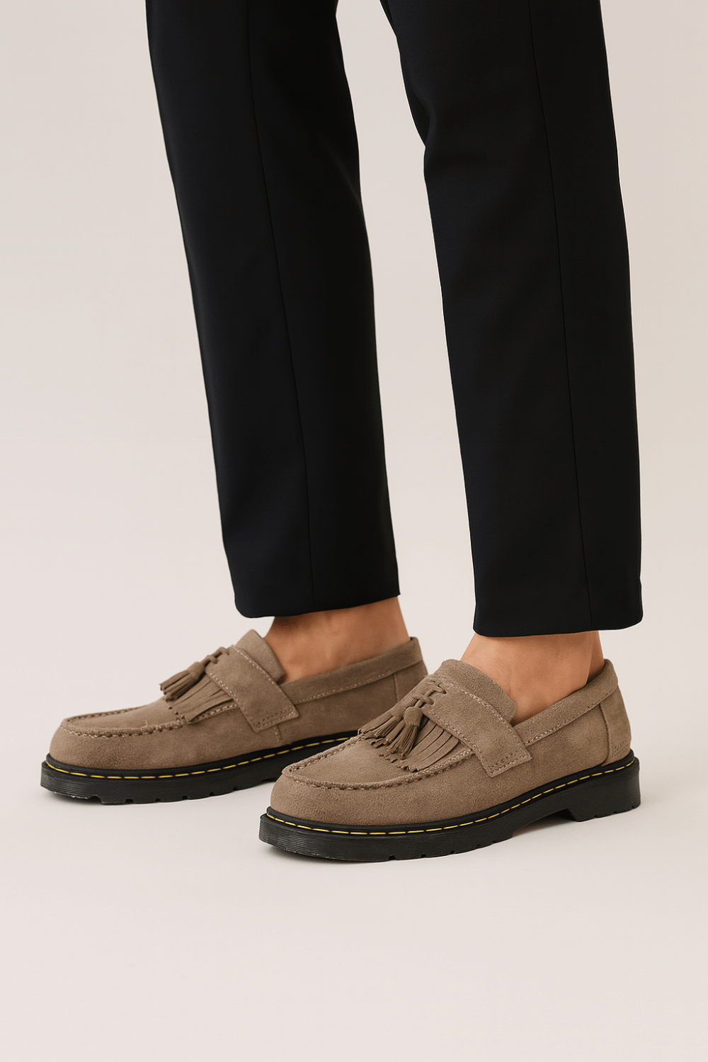 Suède Look Herenschoenen – Klassieke Loafers met Kwasten & Comfortzool