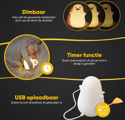 SoftGlow Night Light for Children's Room with Dimmer and Timer