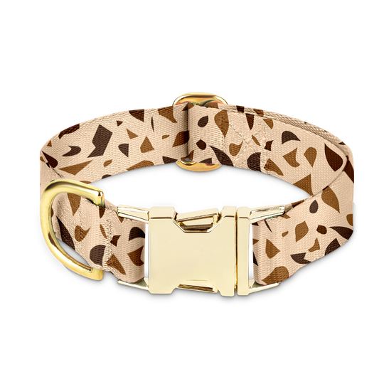 Luxe TerraStyle Hondenhalsband met Gouden Sluiting