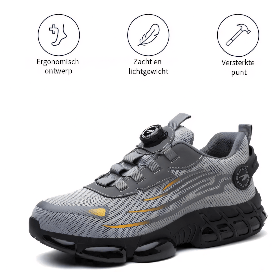 SteunStep Veiligheidsschoenen – Ergonomisch & Ademend voor Werkcomfort