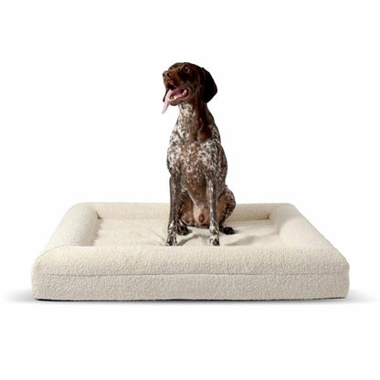 Orthopedisch Hondenkussen met Bouclé Hoes – Memory Foam en Wasbaar