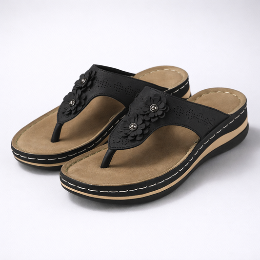 Dames Comfort Slippers met Antislipzool en Brede Pasvorm