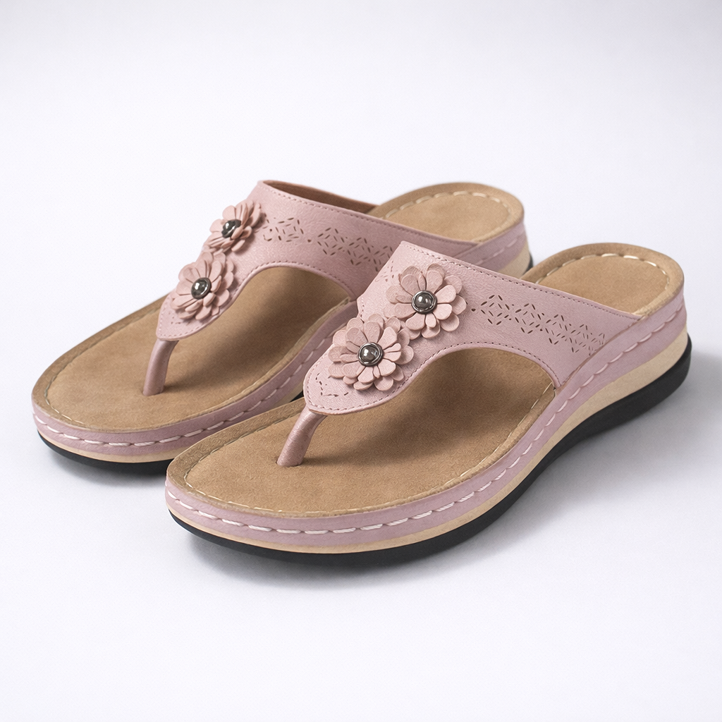 Dames Comfort Slippers met Antislipzool en Brede Pasvorm