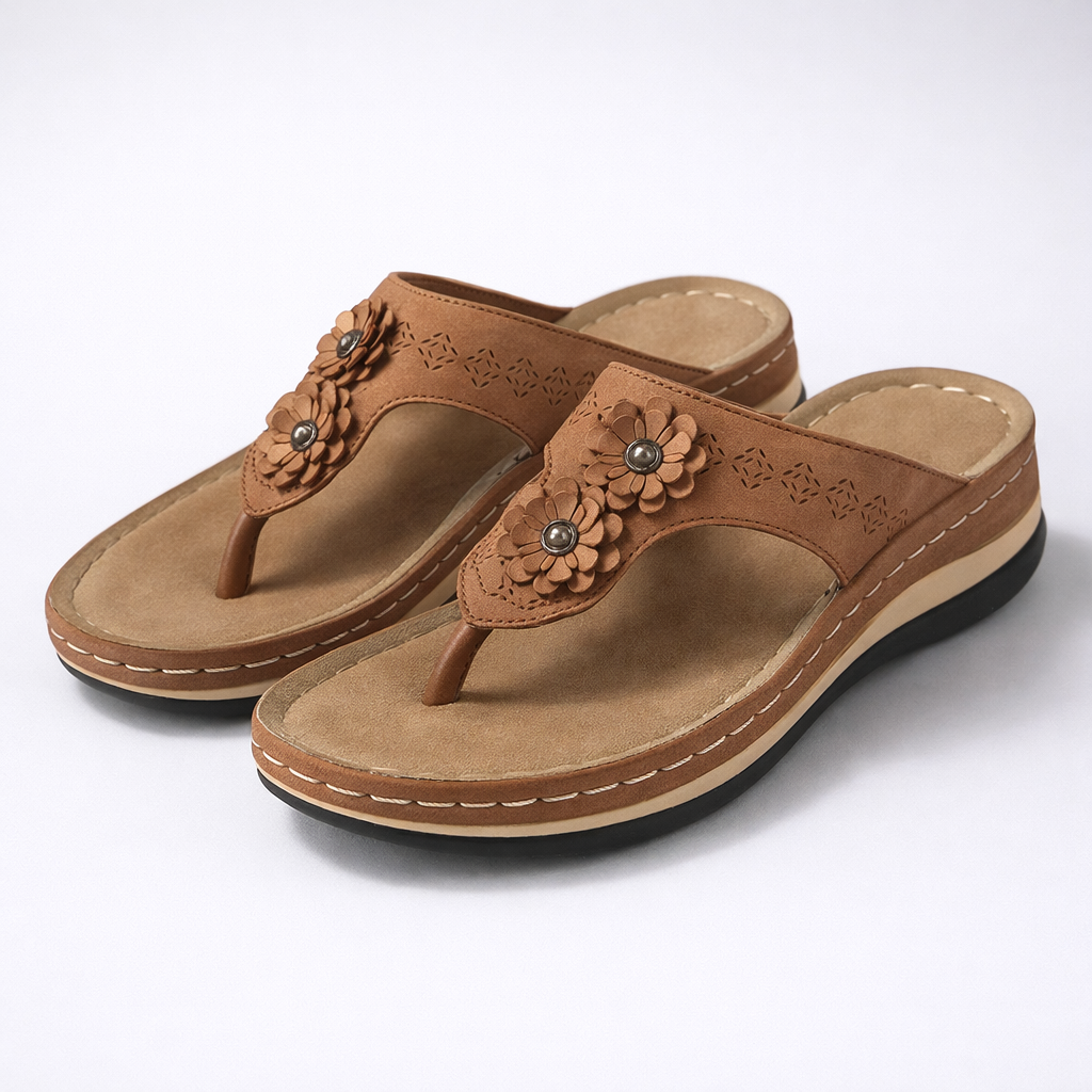Dames Comfort Slippers met Antislipzool en Brede Pasvorm
