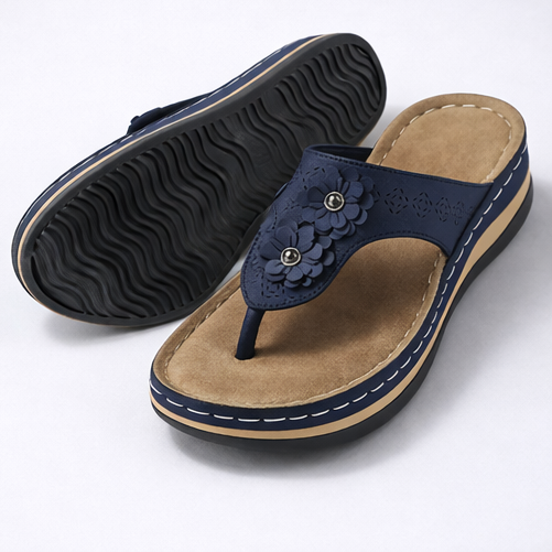 Dames Comfort Slippers met Antislipzool en Brede Pasvorm