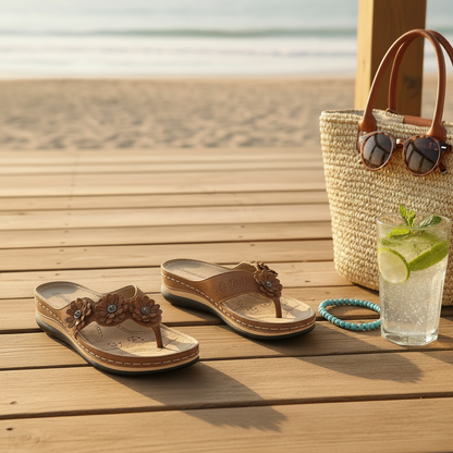 Dames Comfort Slippers met Antislipzool en Brede Pasvorm