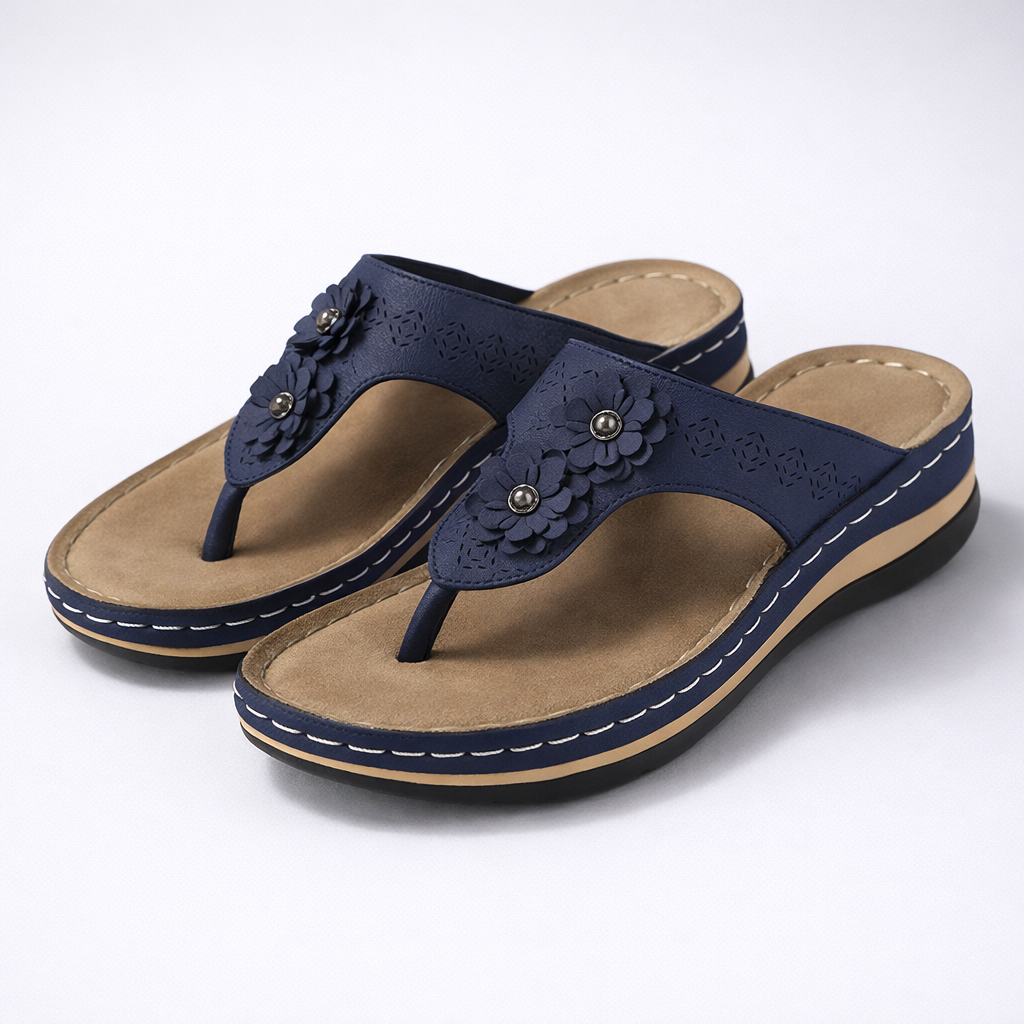 Dames Comfort Slippers met Antislipzool en Brede Pasvorm