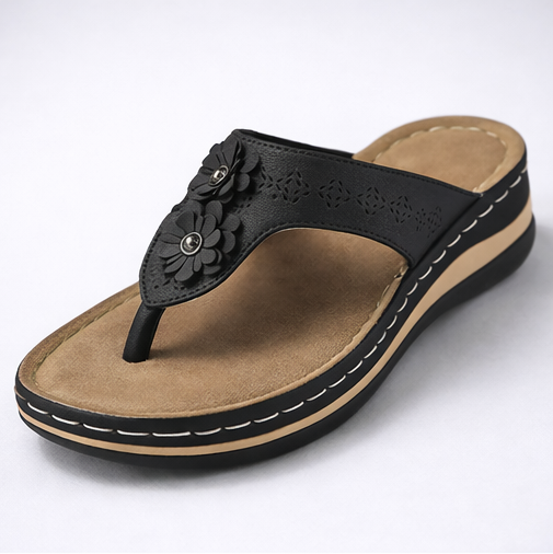 Dames Comfort Slippers met Antislipzool en Brede Pasvorm