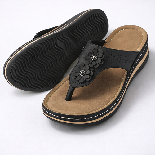 Dames Comfort Slippers met Antislipzool en Brede Pasvorm
