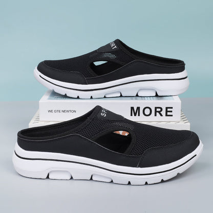 Comfort Mesh Instapslippers voor Heren – Ademend – Brede Pasvorm – EVA Zool