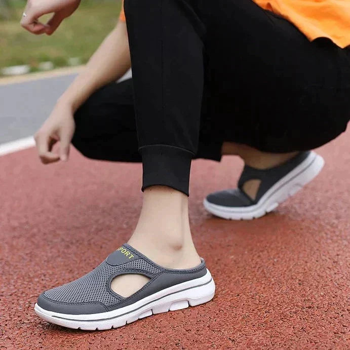 Comfort Mesh Instapslippers voor Heren – Ademend – Brede Pasvorm – EVA Zool