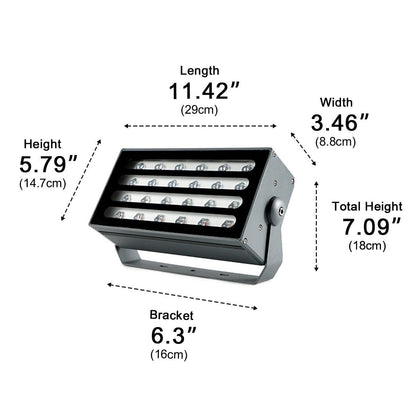 Premium RGB LED Tuinspot Aluminium 48W/72W IP65 Waterdicht Landschapsverlichting