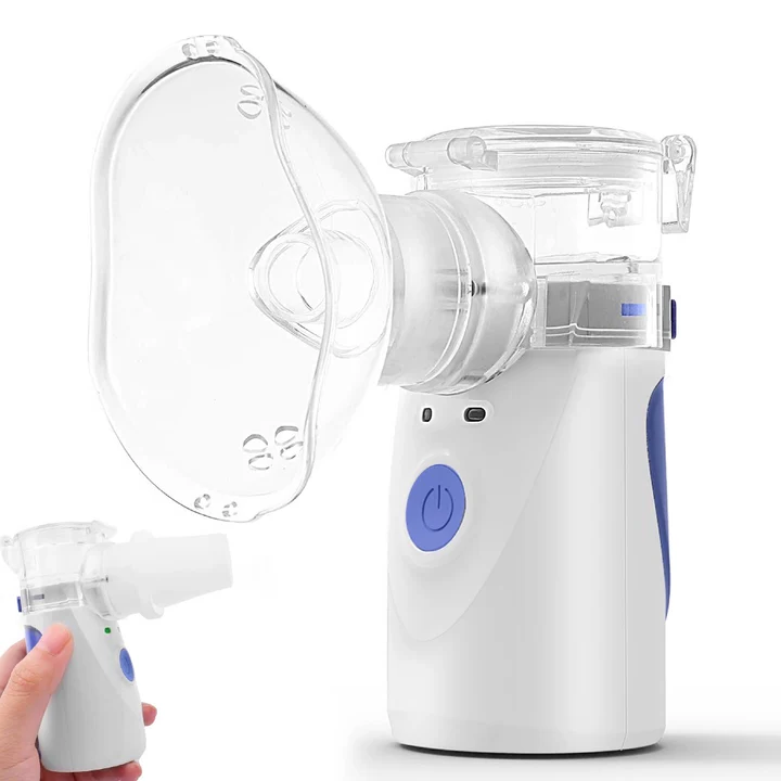 AdemZacht Pro – Draagbare Mesh Vernevelaar met Ultrasone Trilling voor Kind en Volwassene