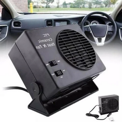 Compacte 12V Autoventilator met Keramische Verwarming – 150W/300W