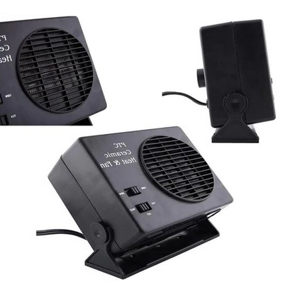 Compacte 12V Autoventilator met Keramische Verwarming – 150W/300W