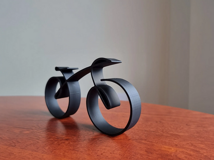 VeloWire Fietssilhouet – Minimalistische Metalen Wanddecoratie voor Fietsers