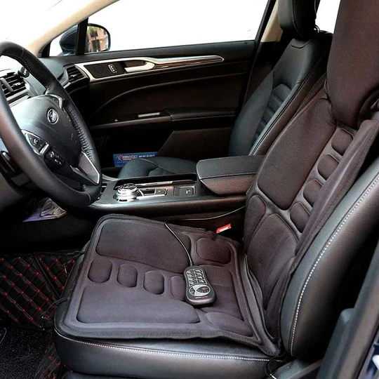 Ergonomisch Verwarmend Massagekussen met 8 Modi - Rug- en Nekondersteuning voor Auto en Kantoor