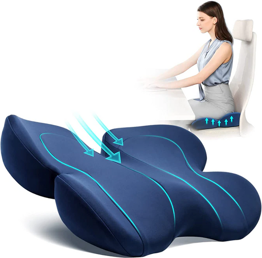 OrthoComfort Zitkussen met Traagschuim en Ergonomische Vorm