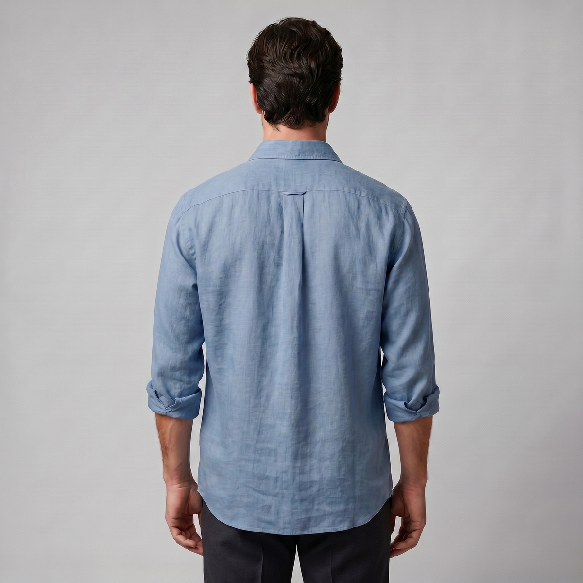 Oversized Casual Herenshirt met Lange Mouwen
