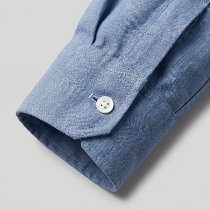 Oversized Casual Herenshirt met Lange Mouwen