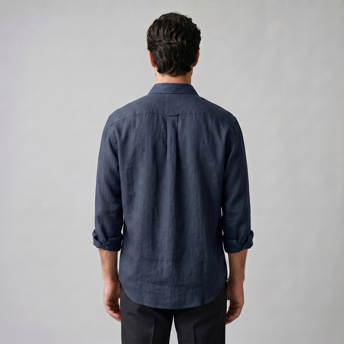 Oversized Casual Herenshirt met Lange Mouwen