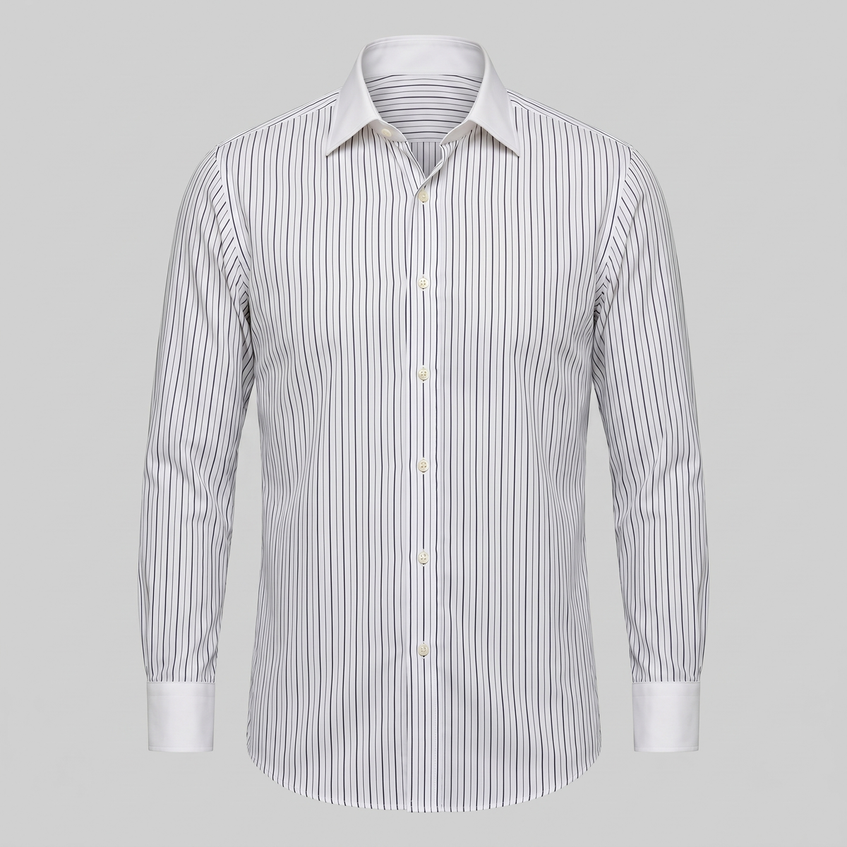 Elegante Gestreepte Heren Overhemd - Slim Fit Lange Mouwen Formeel